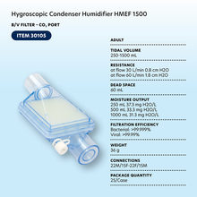 Load image into Gallery viewer, Hygroscopic Condenser Humidifier (HMEF) - BV Filter, CO2
