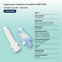Load image into Gallery viewer, Hygroscopic Condenser Humidifier (HMEF) - BV Filter, CO2
