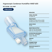 Load image into Gallery viewer, Hygroscopic Condenser Humidifier (HMEF) - BV Filter, CO2
