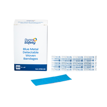 Load image into Gallery viewer, Blue Metal Detectable Woven Bandage
