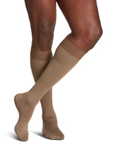 Load image into Gallery viewer, Men's Style Microfiber Calf with Grip-Top 30-40mmHg
