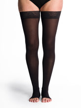 Load image into Gallery viewer, Women's Style Soft Opaque Thigh-High Open-Toe 15-20mmHg
