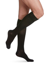 Load image into Gallery viewer, Women's Essential Opaque Calf with Grip-Top Single 30-40mmHg
