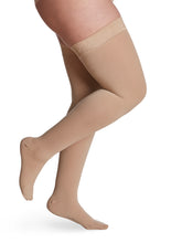Load image into Gallery viewer, Women's Essential Opaque Thigh-High Single 30-40mmHg
