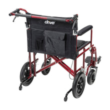 Load image into Gallery viewer, Aluminum HD 22" Red Transport Chair
