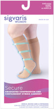 Load image into Gallery viewer, Women's Secure Calf 20-30mmHg with Grip-Top
