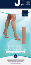 Load image into Gallery viewer, Women's Sheer Fashion Calf Open-Toe 15-20mmHg
