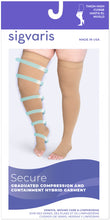 Load image into Gallery viewer, Secure Thigh-High Open-Toe 20-30mmHg

