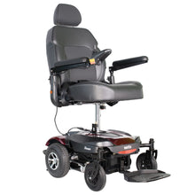 Load image into Gallery viewer, Merits Dualer Power Wheelchair with Power Seat Lift, Rear/Front-Wheel Drive, Captain Seat, Red, 300 lb Capacity

