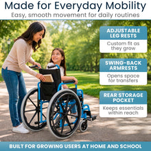 Load image into Gallery viewer, Pediatric Wheelchair (12''-14", 150 lbs)
