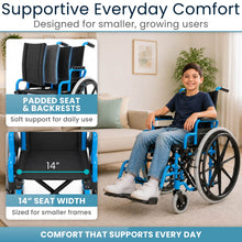 Load image into Gallery viewer, Pediatric Wheelchair (12''-14", 150 lbs)

