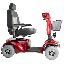Load image into Gallery viewer, Merits Pioneer 10 Heavy-Duty Mobility Scooter, 4-Wheel, Captain Seat, Red, 500 lb Capacity

