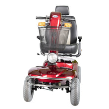 Load image into Gallery viewer, Merits Pioneer 10 Heavy-Duty Mobility Scooter, 4-Wheel, Captain Seat, Red, 500 lb Capacity
