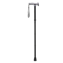 Load image into Gallery viewer, Aluminum Folding Canes with Gel Grip, Height Adjustable, Black
