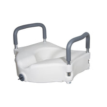 Load image into Gallery viewer, 2-in-1 Locking Raised Toilet Seat with Tool-free Removable Arms
