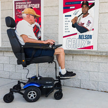 Load image into Gallery viewer, Merits Vision Sport Power Wheelchair with Power Seat Lift, Mid-Wheel Drive, Captain Seat, 300 lb Capacity
