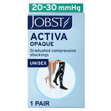 Load image into Gallery viewer, JOBST ACTIVA Opaque 20-30 mmHg Compression Socks Thigh High, Closed Toe, Sun Bronze, X-Large

