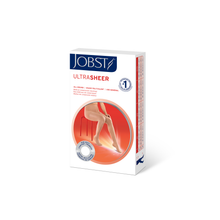 Load image into Gallery viewer, JOBST UltraSheer Compression Stockings 20-30 mmHg Waist High, Closed Toe, Honey, X-Large
