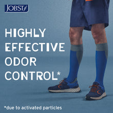 Load image into Gallery viewer, JOBST Sport Compression Socks 20-30 mmHg Knee High, Closed Toe, Royal Blue/Gray, X-Large
