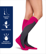 Load image into Gallery viewer, Jobst Sport Compression Socks 20-30 Mmhg Knee Closed Toe

