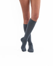 Load image into Gallery viewer, JOBST ActiveWear Compression Socks 15-20 mmHg, Knee High, Closed Toe, Denim Blue, X-Large
