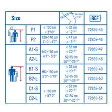 Load image into Gallery viewer, Actimove Genu Clips Knee Immobilizer, Blue, Medium/Large 20 in.
