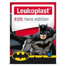 Load image into Gallery viewer, Leukoplast Kids Hero Edition, Batman First Aid Dressings, Assorted Sizes, Box of 12
