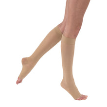 Load image into Gallery viewer, JOBST UltraSheer Compression Stockings 15-20 mmHg Knee High, Open Toe, Natural, X-Large
