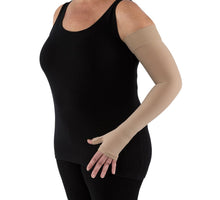 Load image into Gallery viewer, Jobst Bella Lite Compression Sleeves 15-20 Mmhg Combined Armsleeve Gauntlet Silicone Dot Band Length

