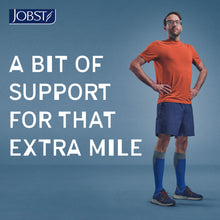 Load image into Gallery viewer, JOBST Sport Compression Socks 20-30 mmHg Knee High, Closed Toe, Royal Blue/Gray, X-Large
