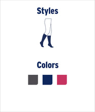 Load image into Gallery viewer, JOBST Style Soft Fit Compression Socks 30-40 mmHg, Knee High, Closed Toe, Argyle Blue, Long Length, X-Large
