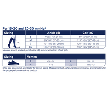 Load image into Gallery viewer, JOBST ACTIVA SoSoft 20-30 mmHg Compression Socks Knee High, Closed Toe, Brocade Design, White, X-Large
