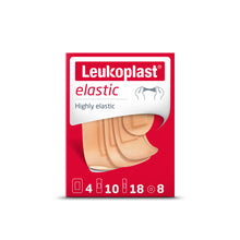 Load image into Gallery viewer, Leukoplast Elastic First Aid Bandage, 3 Assorted Sizes, Box of 40
