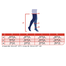 Load image into Gallery viewer, JOBST forMen Compression Socks 20-30 mmHg Thigh High, with Micro Dotted Band, Closed Toe, Black, Small
