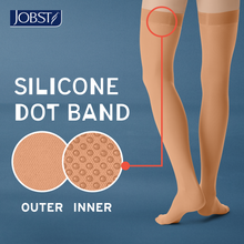 Load image into Gallery viewer, JOBST UltraSheer Compression Stockings 20-30 mmHg Thigh High, with Silicone Dot Band, Closed Toe, Suntan, X-Large
