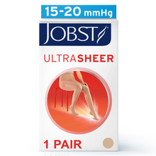 Load image into Gallery viewer, JOBST UltraSheer Compression Stockings 15-20 mmHg Waist High, Closed Toe, Natural, X-Large
