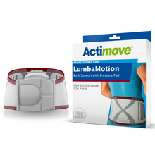 Load image into Gallery viewer, Actimove Professional Line LumbaMotion Back Support with Pressure Pad, White, Large
