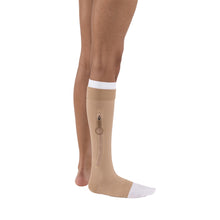 Load image into Gallery viewer, JOBST UlcerCARE 2-Part Compression System with Liners 40+ mmHg Knee High, Open Toe, Left Zipper, Beige, 4X-Large
