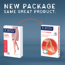 Load image into Gallery viewer, JOBST UltraSheer Compression Stockings 15-20 mmHg Waist High, Closed Toe, Honey, X-Large
