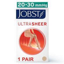 Load image into Gallery viewer, JOBST UltraSheer Compression Stockings 20-30 mmHg Waist High, Closed Toe, Natural, X-Large
