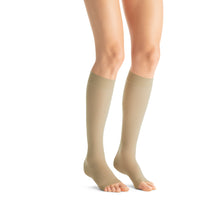 Load image into Gallery viewer, JOBST UltraSheer Compression Stockings 15-20 mmHg Knee High, Open Toe, Natural, X-Large

