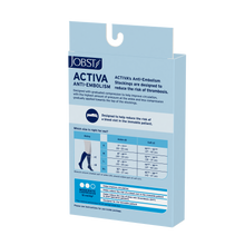 Load image into Gallery viewer, JOBST® ACTIVA Anti-Embolism 18 mmHg Compression Socks Knee High, Open Toe, White, X-Large
