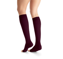 Load image into Gallery viewer, Jobst Maternity Opaque Compression Stockings 20-30 Mmhg Knee Open Toe

