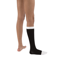 Load image into Gallery viewer, JOBST UlcerCARE 2-Part Compression System with Liners 40+ mmHg Knee High, Open Toe, No Zipper, Black, 4X-Large
