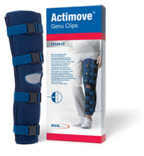 Load image into Gallery viewer, Actimove Genu Clips Knee Immobilizer, Blue, Medium/Large 20 in.
