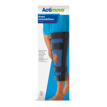 Load image into Gallery viewer, Actimove Professional Line Knee Immobilizer Tri-Panel Foam, Blue, 22 in
