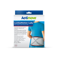 Load image into Gallery viewer, Actimove Professional Line LumbaMotion Lady Back Support with Pressure Pad, White, X-Large
