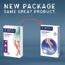 Load image into Gallery viewer, Jobst Maternity Opaque Compression Stockings 20-30 Mmhg Knee Open Toe
