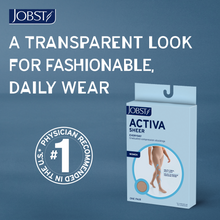 Load image into Gallery viewer, Jobst Activa Sheer 8-15 Mmhg Compression Stockings Waist Closed Toe
