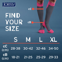 Load image into Gallery viewer, Jobst Sport Compression Socks 15-20 Mmhg Knee Closed Toe
